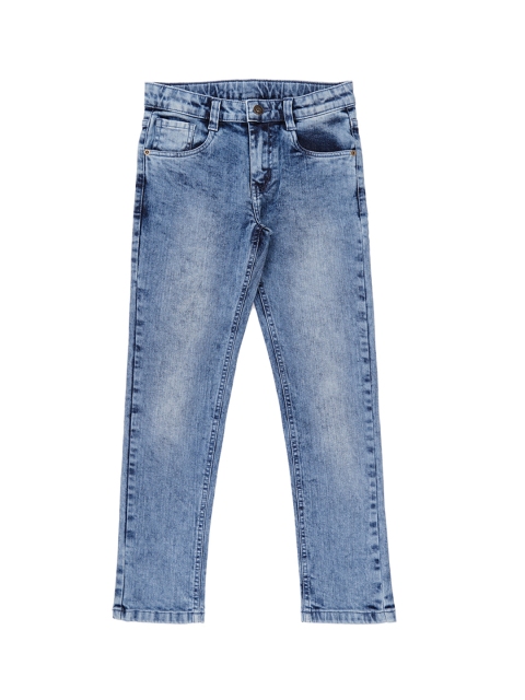 

Pantaloons Junior Boys Blue Tapered Fit Mid-Rise Clean Look Jeans