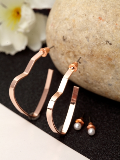 

Stoln Gold-Plated Heart Shaped Drop Earrings