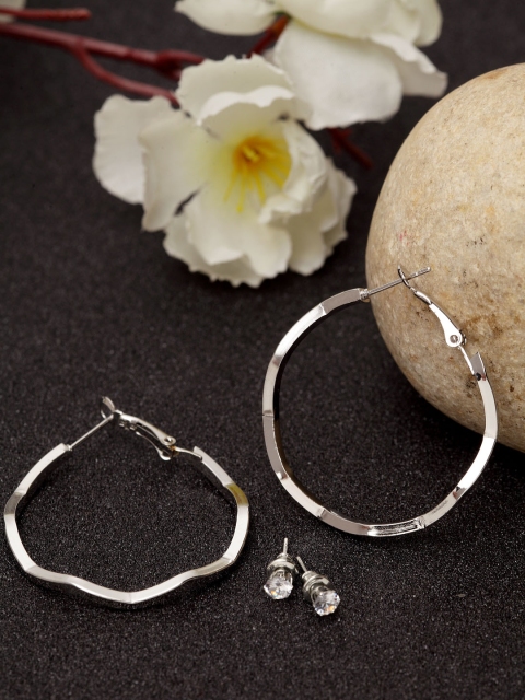 

Stoln Silver-Plated Circular Hoop Earrings