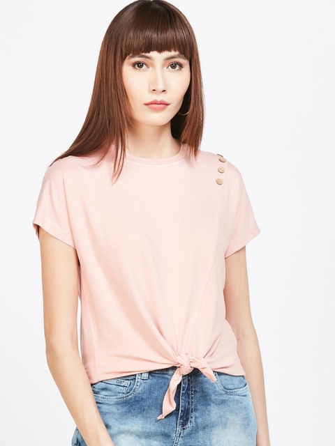 

Ginger by Lifestyle Women Pink Solid Top