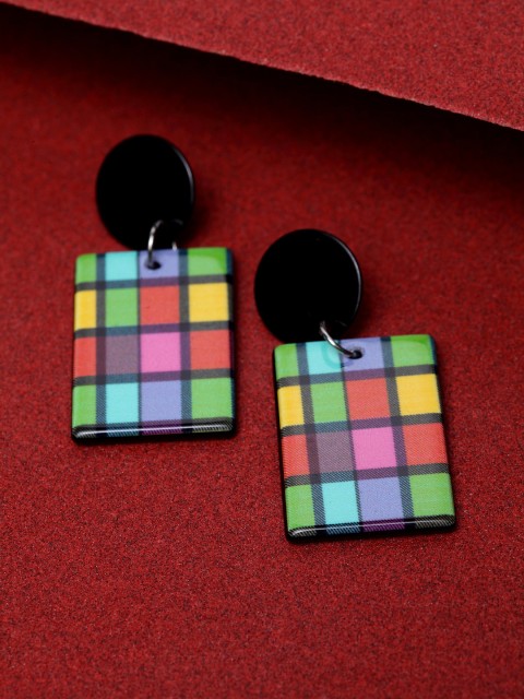 

Stoln Multicoloured Square Drop Earrings, Multi