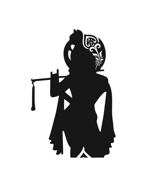 

WALLSTICK Black Lord Krishna Large Vinyl Wall Sticker
