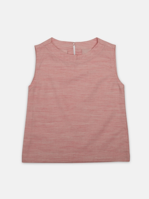 

Zotw Kids Old Rose Pink Solid Straight Kurta