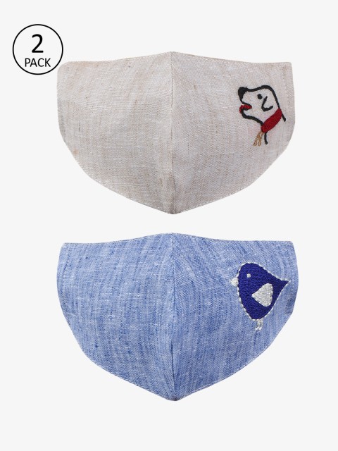 

Chitwan Mohan Unisex Assorted Pack Of 2 2-Ply Cloth Mask