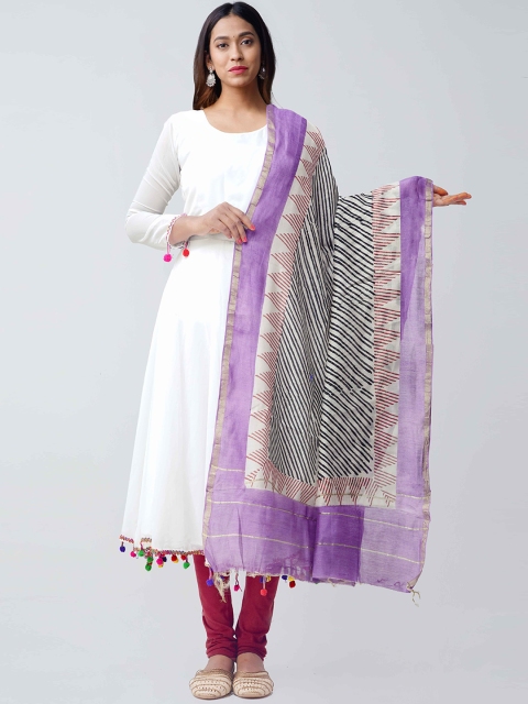 

Unnati Silks Multicoloured Printed Sustainable Dupatta, Multi