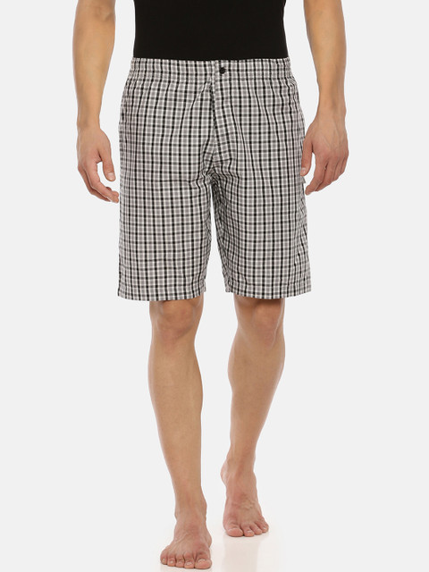

Macroman M-Series Men Grey & Black Checked Boxers