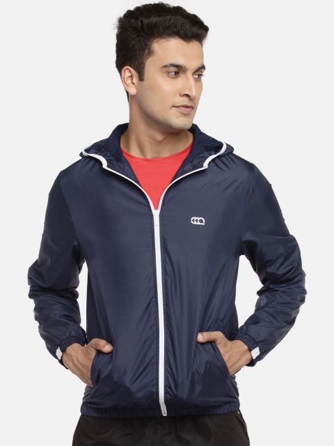Ajile by Pantaloons Men Navy Blue Solid Sporty Jacket
