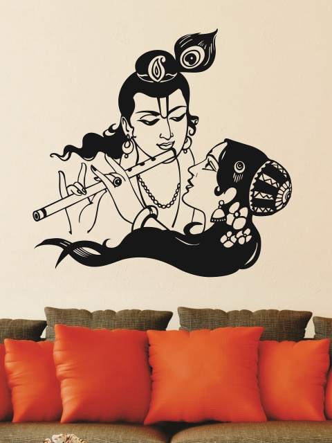 

WALLSTICK Black Lord Krishna Large Vinyl Wall Sticker