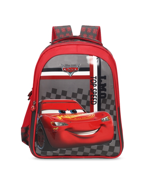 

Priority Boys Red & Black Pixer Car Graphic Backpack