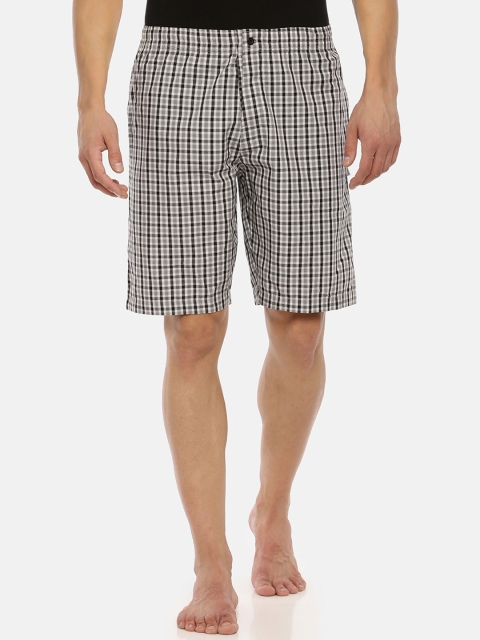 

Macroman M-Series Men Grey & Black Checked Boxers MS731
