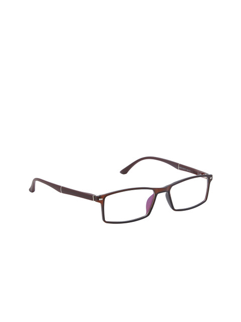 

VAST Unisex Brown Solid Full Rim Rectangle Frames With Anti-Reflective Lens ARC_88060_C7
