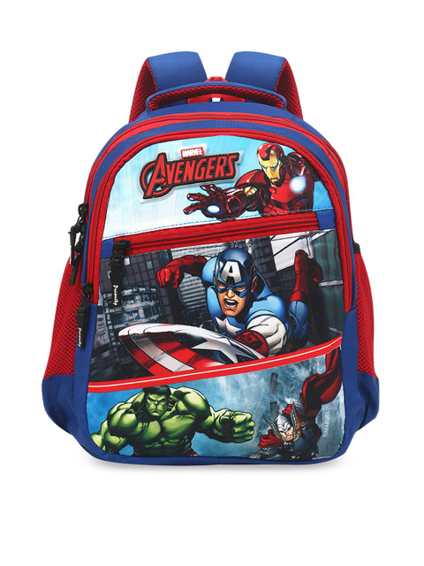 

Priority Boys Blue & Red Graphic Spike 21 Avengers Printed Backpack