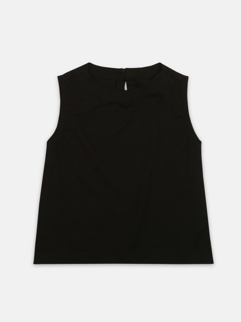 

Zotw Kids Black Solid Straight Kurta