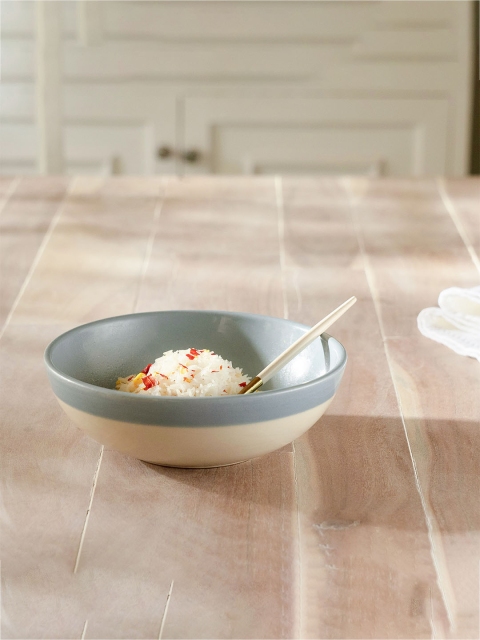 

ellementry Off-White & Grey Ceramic Bowls Set