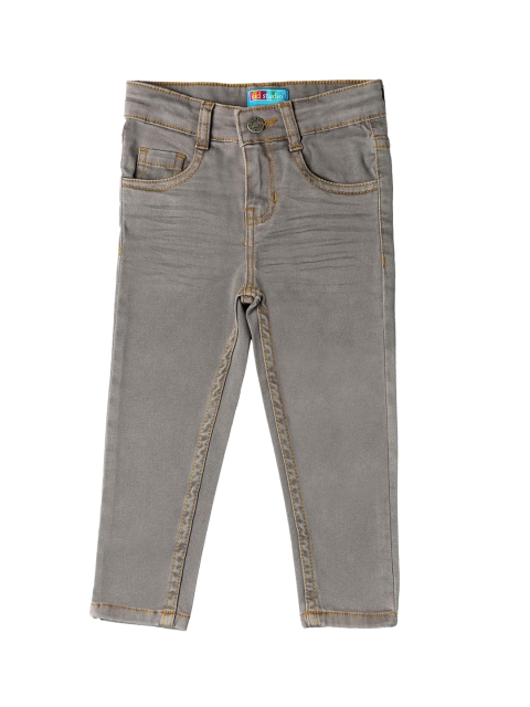 

Kid Studio Boys Grey Regular Fit Mid-Rise Clean Look Stretchable Jeans