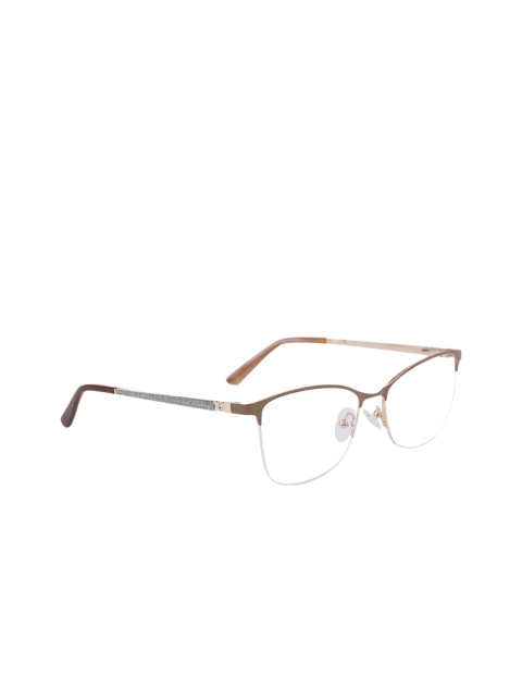 

MARC LOUIS Unisex Brown Solid Half Rim Rectangle Frames