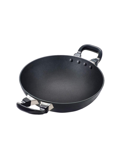 

Hawkins Black Solid Futura Hard Anodised NonStick Deep-Fry Pan