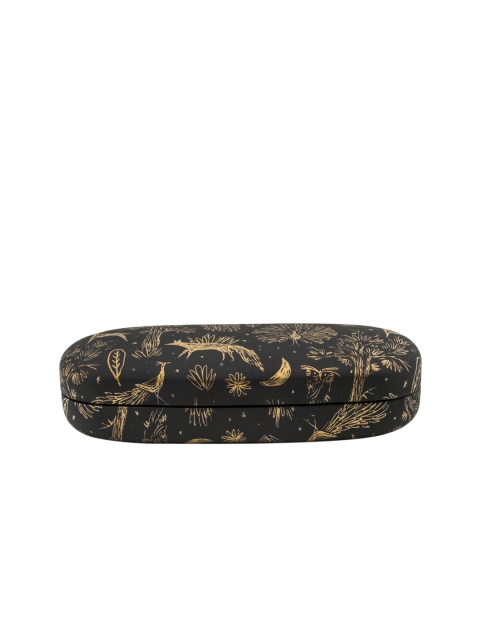 

Chumbak Multicoloured Peacock Jungle Printed Sunglasses Case, Black