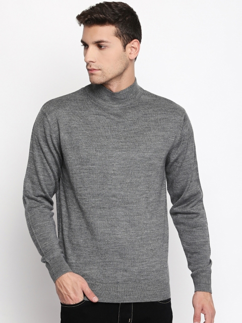 

RICHARD PARKER by Pantaloons Men Grey Melange Solid Pullover