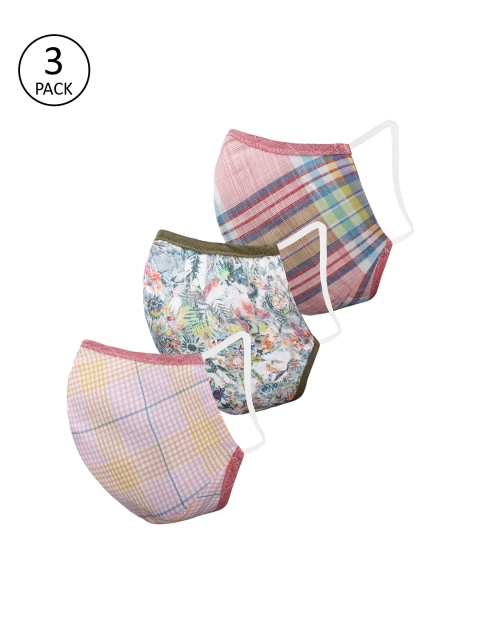 

Peter England Men 3 Pcs Assorted 3-Ply Anti-Bacterial Reusable Outdoor Masks