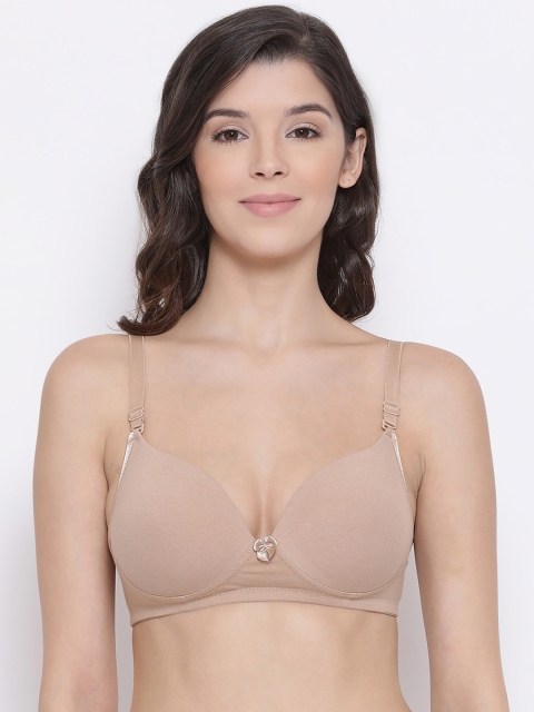 

LYRA Beige Solid Non-Wired Heavily Padded Everyday Bra LYRA_BRA_521