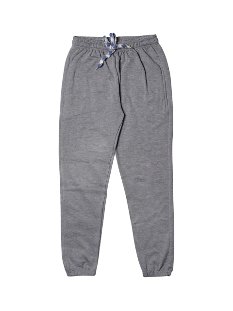 

TINY HUG Boys Grey Melange Solid Joggers