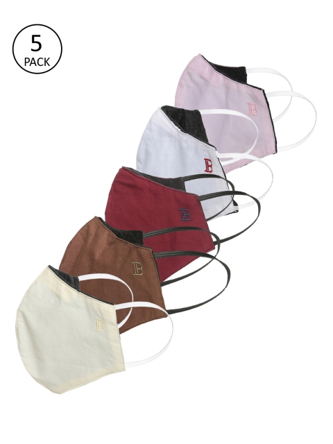 

Bene Kleed Adults 5 Pcs 3-Ply Reusable Heptashield Outdoor Masks, Red