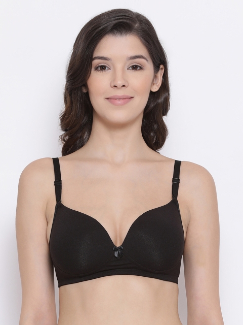 

LYRA Black Solid Non-Wired Non Padded Everyday Bra LYRA_BRA_521_BLACK