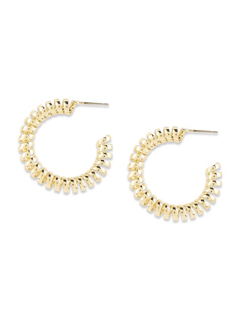 

20Dresses Gold-Plated Circular Hoop Earrings