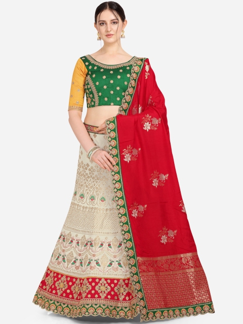 

Stylee LIFESTYLE Multicoloured Semi-Stitched Lehenga & Blouse with Dupatta, Multi