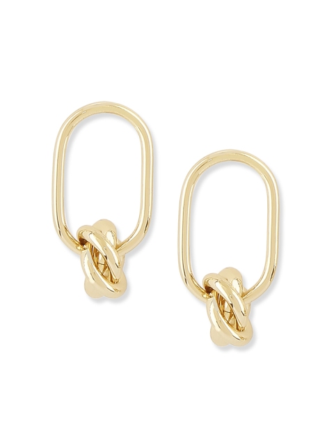 

20Dresses Gold-Toned Geometric Drop Earrings
