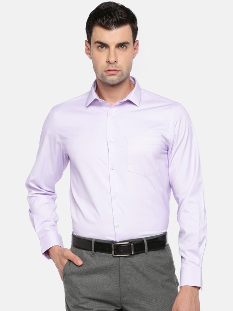 

RICHARD PARKER by Pantaloons Men Purple Regular Fit Solid Formal Shirt