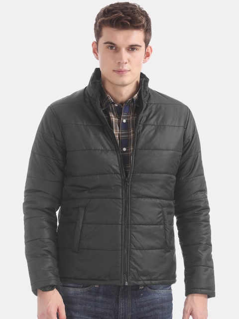 

Ruggers Men Black Solid Padded Jacket