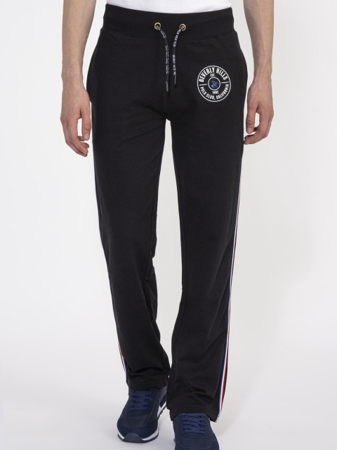 

Beverly Hills Polo Club Men Black Solid Track Pants