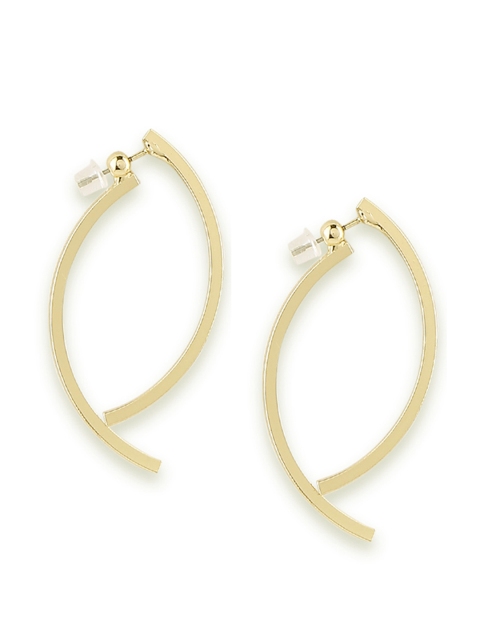 

20Dresses Gold-Toned Oval Drop Earrings