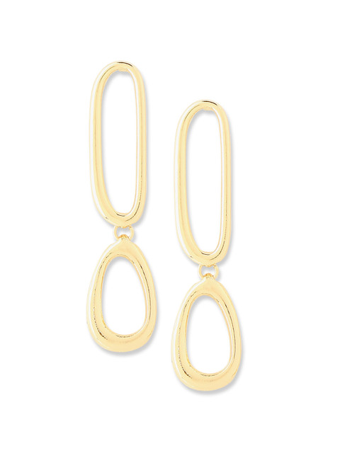 

20Dresses Gold-Toned Teardrop Shaped Drop Earrings