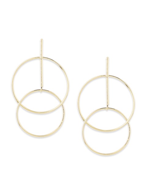 

20Dresses Gold-Toned Circular Drop Earrings