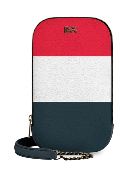 

DailyObjects Red & White Colourblocked Sling Bag