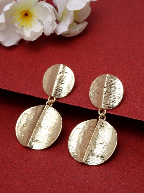 

Stoln Gold-Toned Circular Drop Earrings