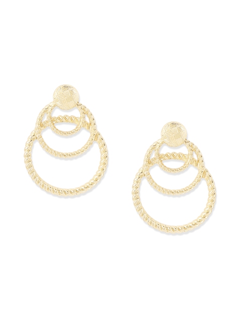 

20Dresses Gold-Toned Circular Drop Earrings