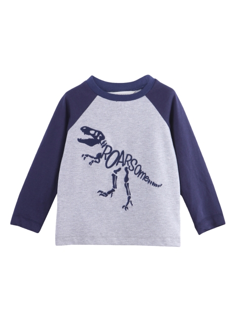 

Beebay Boys Grey Embroidered Round Neck T-shirt