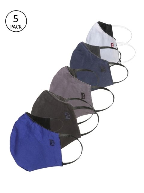 

Bene Kleed Adults 5 Pcs 3-Ply Reusable Heptashield Outdoor Masks, Blue