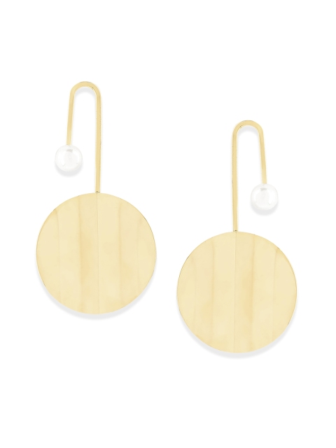 

20Dresses Gold-Toned Circular Drop Earrings