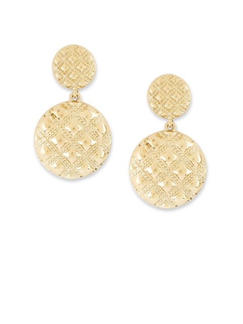 

20Dresses Gold-Toned Circular Drop Earrings