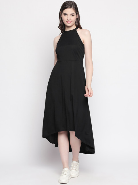 

Forever Glam by Pantaloons Women Black Solid A-Line Dress