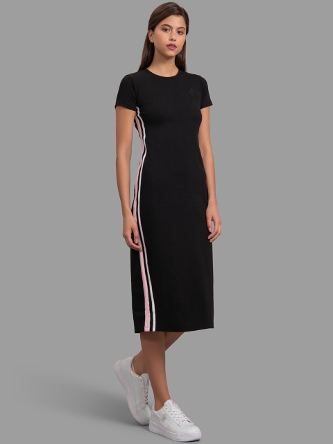 

Beverly Hills Polo Club Women Black Solid Sheath Dress