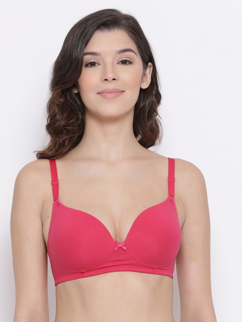 

LYRA Fuchsia Solid Non-Wired Non Padded Everyday Bra
