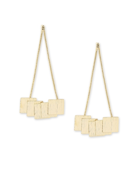 

20Dresses Gold-Toned Geometric Drop Earrings