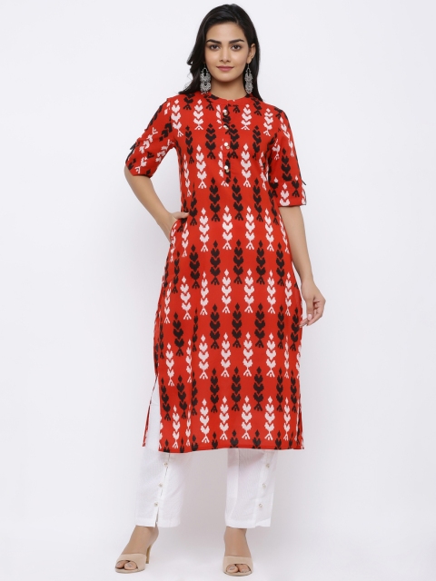 

Indi INSIDE Women Red Printed Kurta with Palazzos