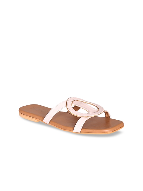 

Siendo Desi Women Off-White Solid Open Toe Flats